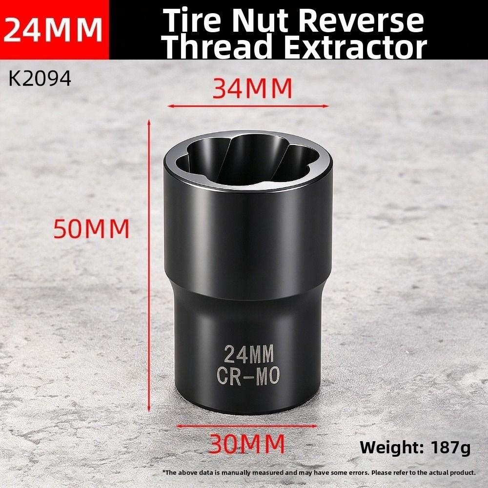 High-Torque Broken Nut Extractor 1/2 17-24mm Damaged Bolt Extractor Damaged Fastener Removal