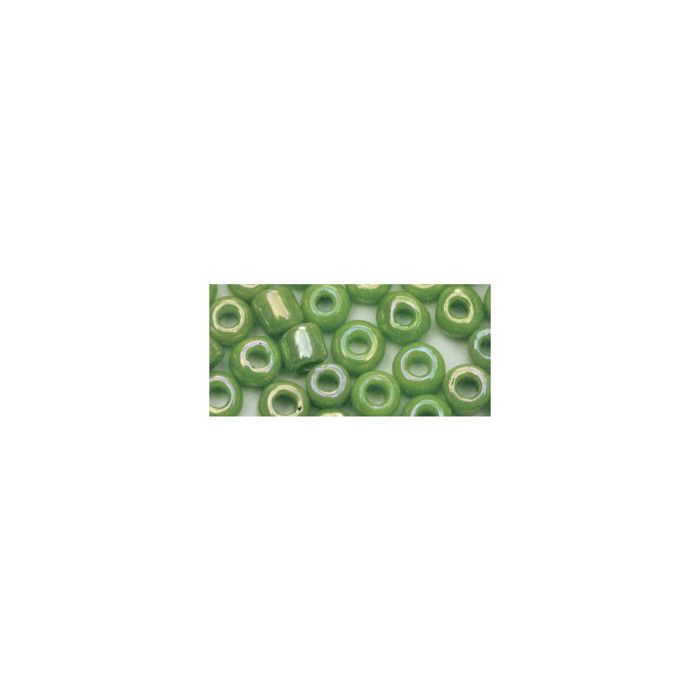 Perle rocaille 2 mm opaque lustré Vert clair 17 g