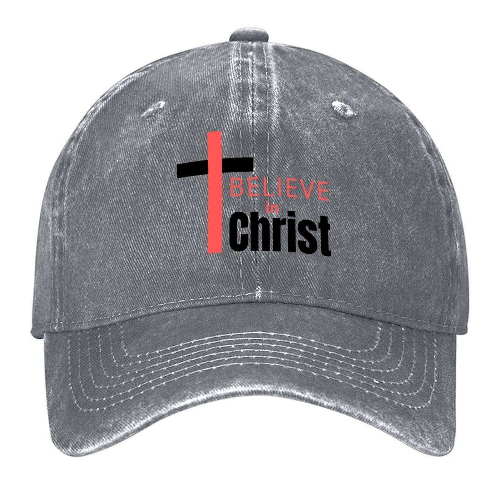2026 Believe In Christ Baseball Cap Birthday Luxury Man Cap Men s Big Size Hat Male Hat Hats Woman Men s