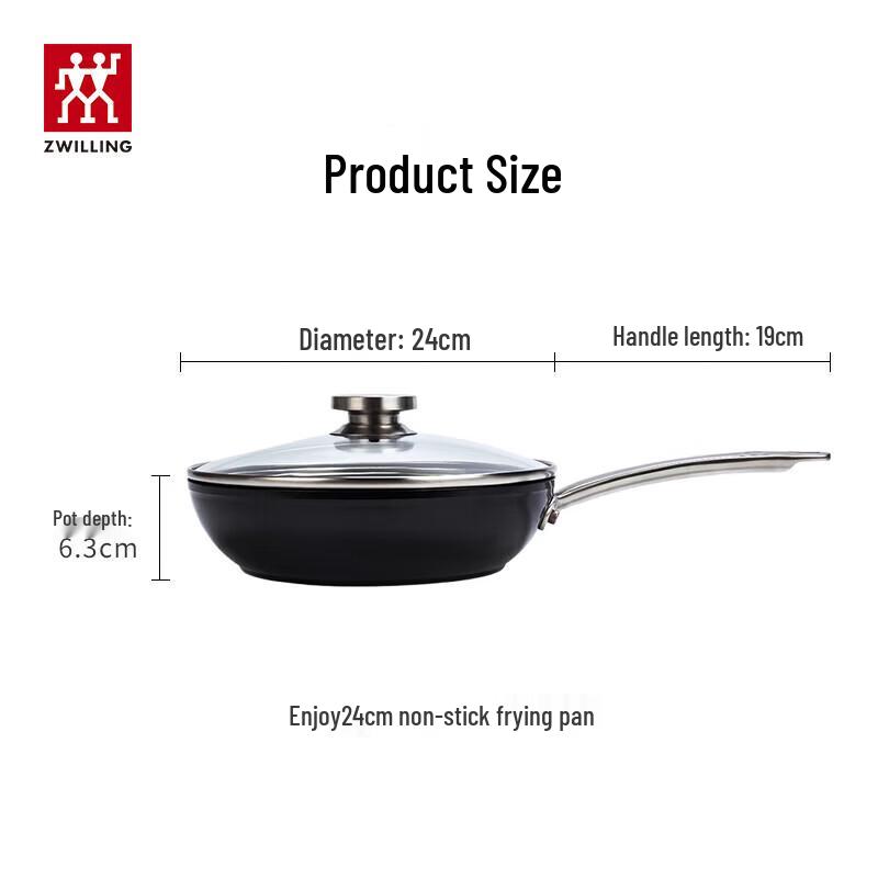 ZWILLING Non-Stick Frying Pan with Lid - 24cm
