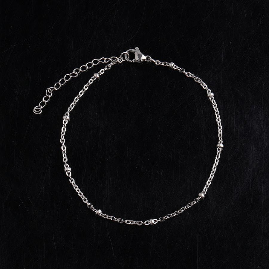 

316L Stainless steel gold colour beaded chain Anklets Fashion Minimalist chain anklet fashion women s Party