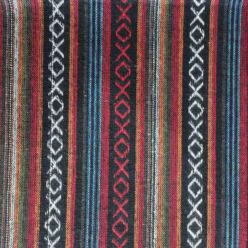 Guangxi Zhuang Hand-Woven Ethnic Brocade Tablecloth