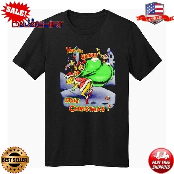 Dr. Seuss How The Grinch Stole Christmas retro T-Shirt, Grinch Xmas S-5XL 4XL
