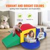 Toddler Climbing Toys Indoor, 5 Piece Climb, Crawl and Tunnel Soft Play Equipment, Foam Climbing Toys, Kids Tunnel Maze with Stairs and Ramp,Indoor