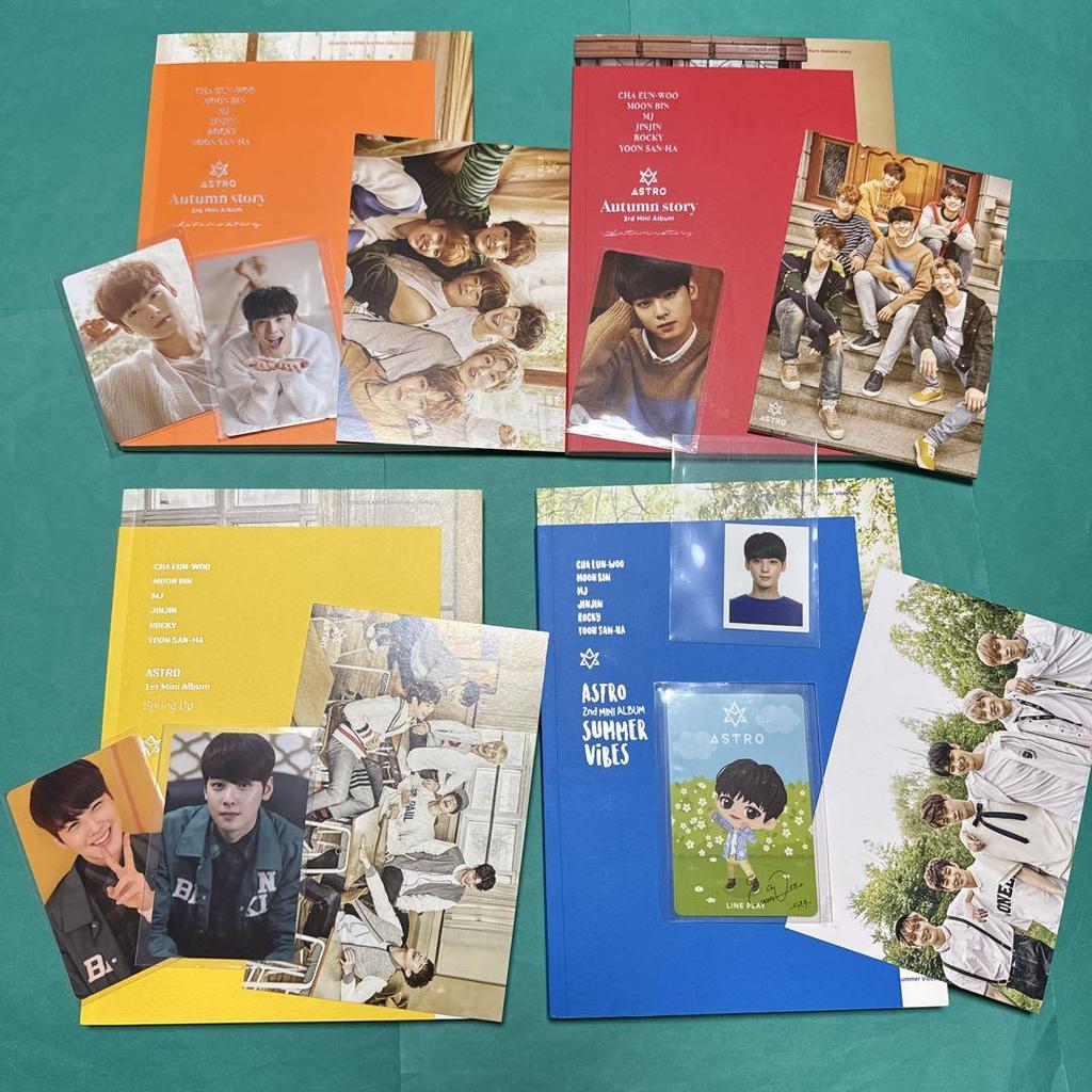 [USED] ASTRO Four Seasons Album Cha Eunwoo Trading Card ID Photo Eunwoo Spring