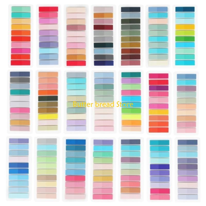 W89C 2000-4200 st Färgade Registeretiketter med Hålslagare Linjal Självhäftande Registerflikar