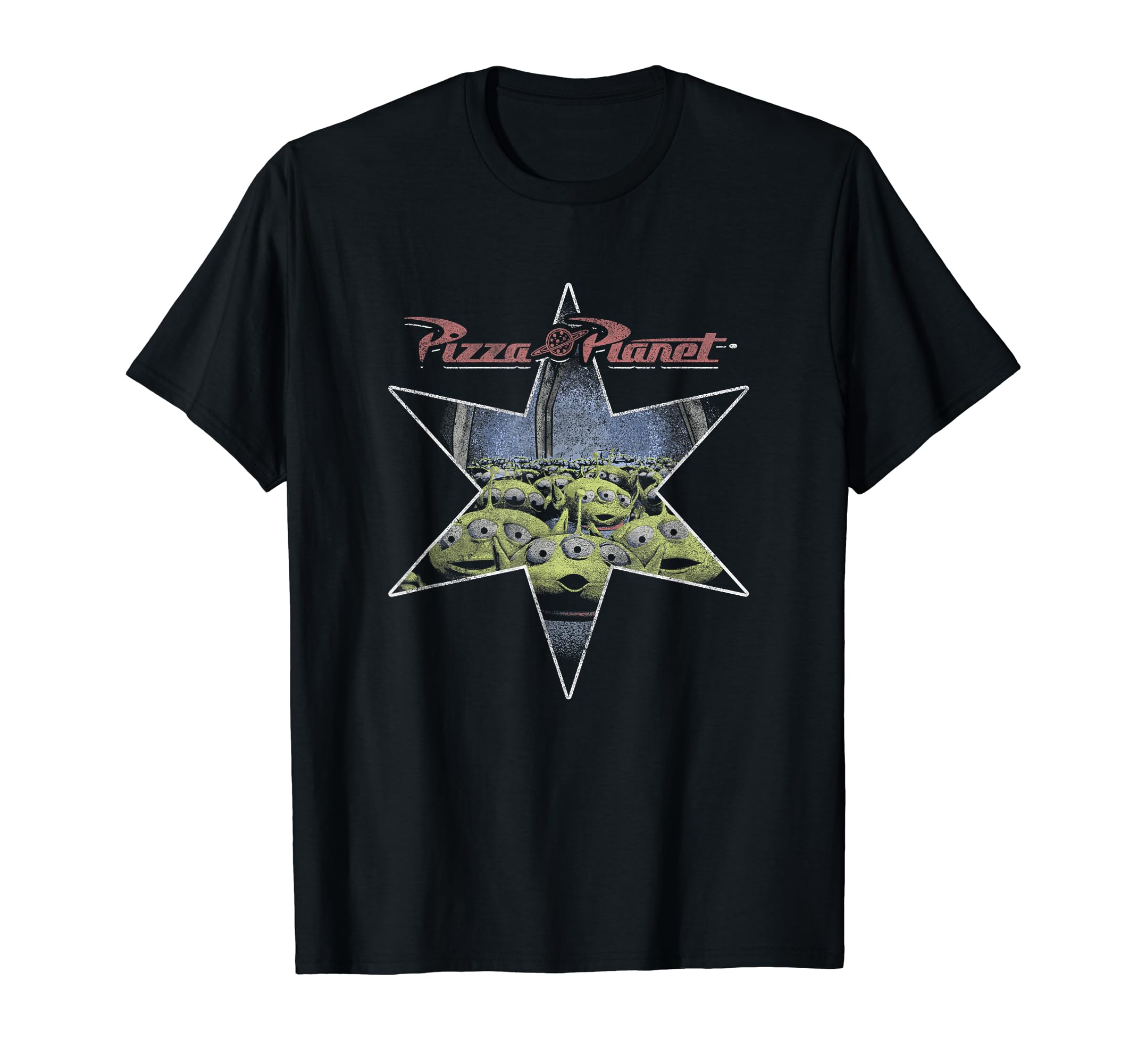 

Disney Pixar Toy Story Pizza Planet Alien Vintage Star T-Shirt