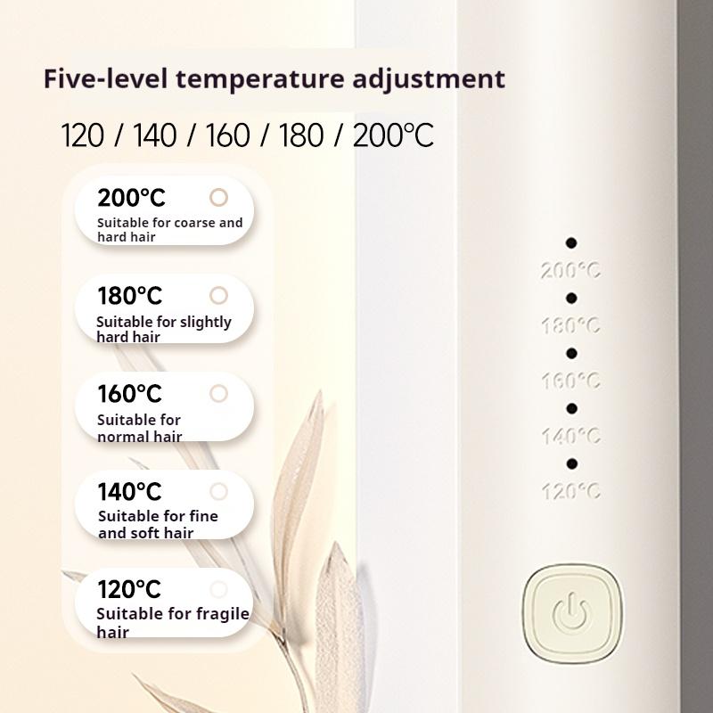 Professional Hair Straightener Curler Iron Negative Ions Adjustable Temperature Styling Tool For Women Frizz Free Salon Results