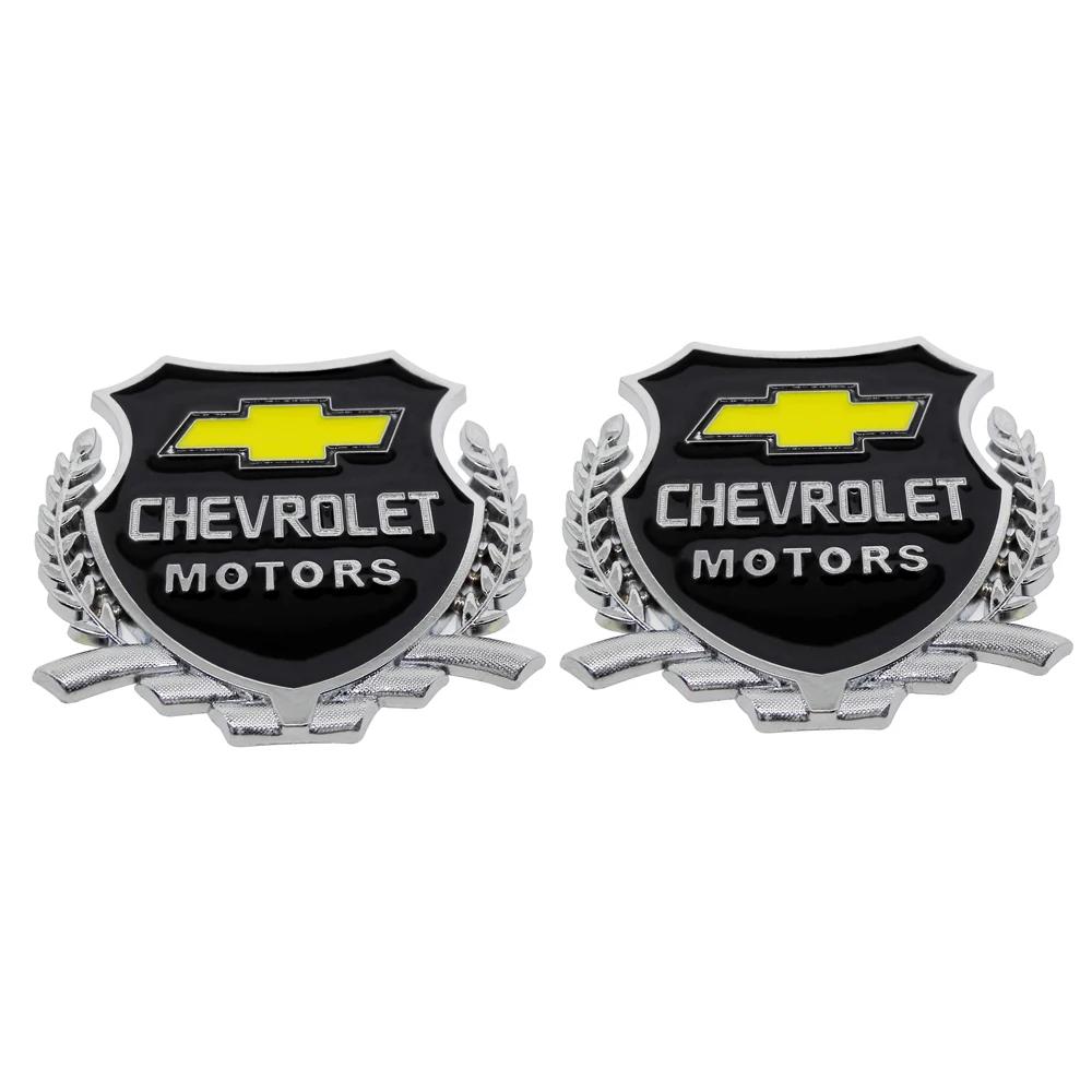 

2pcs Car Window Metal Emblem Fender Trunk Sticker for Chevrolet AVEO CAPTIVA CRUZE IMPALA LACETTI MALIBU EQUINOx SILVERADO TRAX срібний