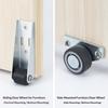 Yousheng 4/8Pcs Vertical Track Roller Wheel, Load-Bearing Anti-Sag Sliding Door Bottom Rollers, Heavy Duty Sliding Door Bottom Guide for Wardrobe