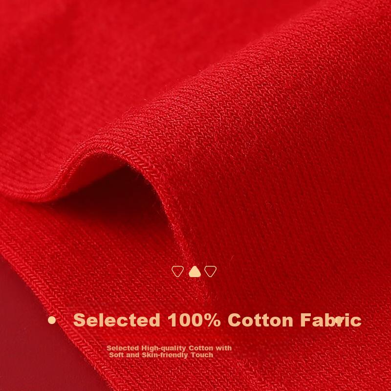 Zodiac Year Red Socks for Men, Autumn And Winter Pure Cotton Mid-Calf Socks, Horse Year Gift for Couples, One Pair of Long Socks for Men And Wome