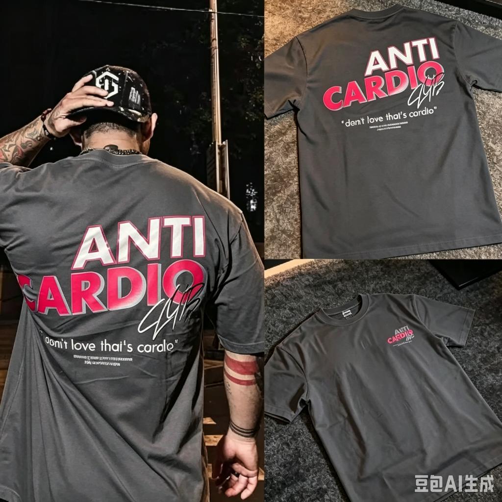 Anti Cardio Casual Oversized Short Sleeves Cotton T Shirt Gym Fitness Male Training Workout Cotton Tees Top New Fashion Clothes