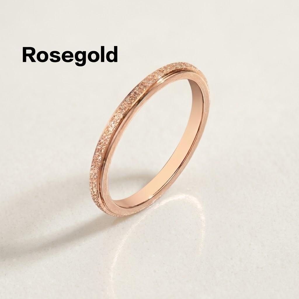 Silberne Frosting Partnerringe für Hochzeit Verlobung Schmuck Geschenke Geburtstagsgeschenk Liebhaber Partnerringe für Männer und Frauen