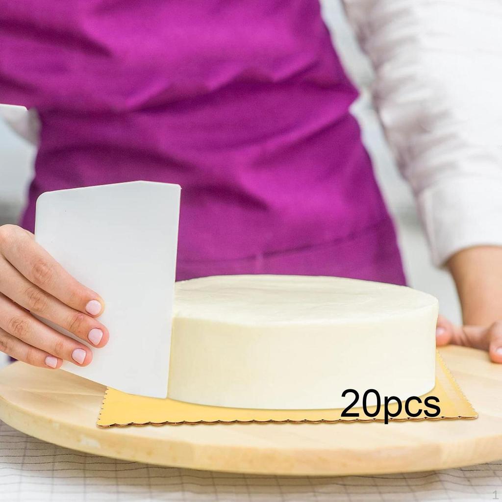 20 Pieces Cake Boards Baking Accessories Multifunction Oil Bases Drums for Icing Cakes Pasteles