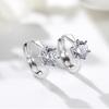 Hoop Earrings For Women Korean Silver Crystal AAA+ Cubic Zirconia Cartilage Septum Piercing Earing Jewelry KAE094
