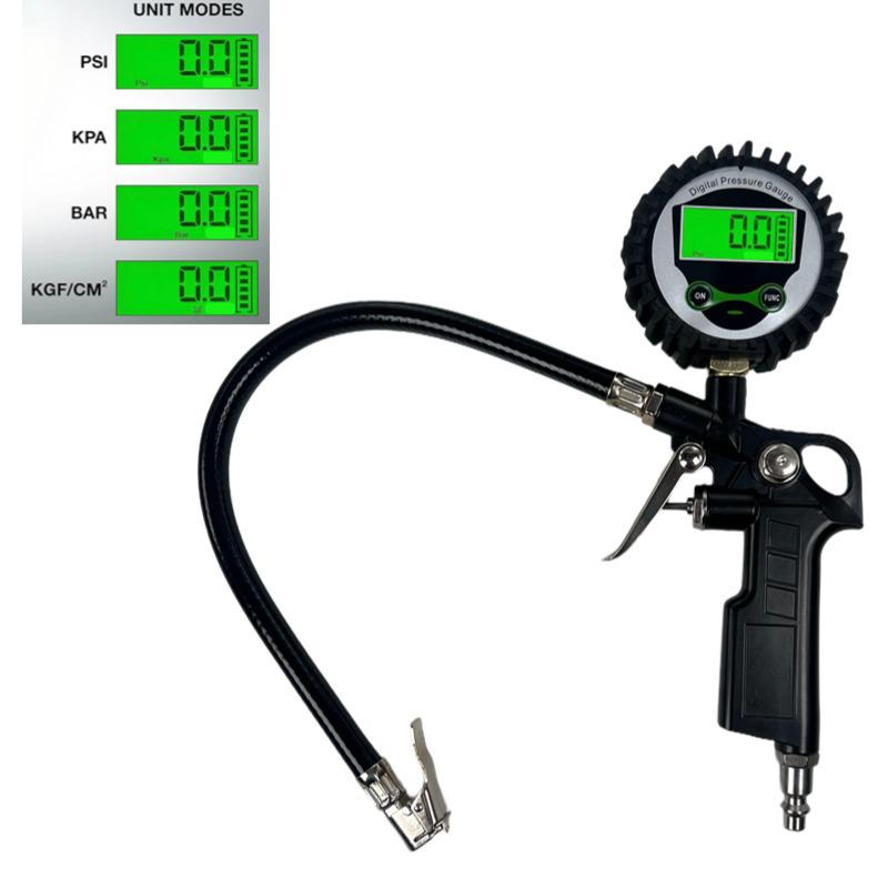 LED LCD Digital Tire Pressure Gauge and Inflator with Night Light