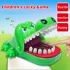 Teeth *Crocodile Toys Children'S Crocodile Bites Fingers Reaction Training Novelty Children'S Lucky Game Trick Decompression Toy