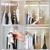 1-4pcs Bag Storage Tool Wardrobe Storage Multifunctional Clothes Rack Non Perforated Hanging Hook Plastics Wardrobe Accessories