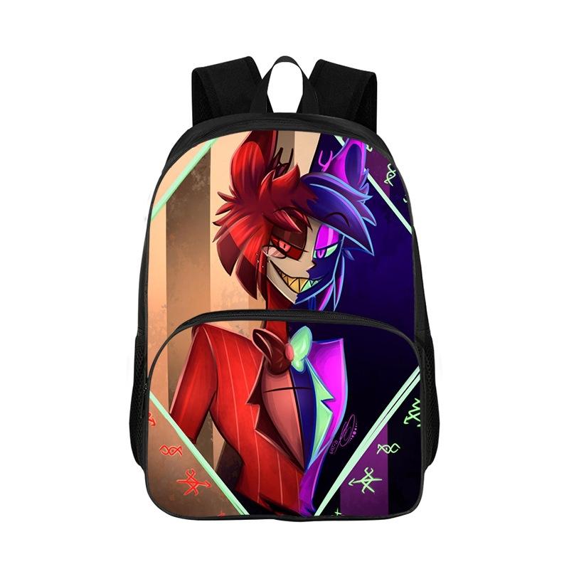 Hazbin Hotel Kids Backpacks Boys Girls Student Birthday Gift Child School Bags Large Capacity Camping Durable Rucksack