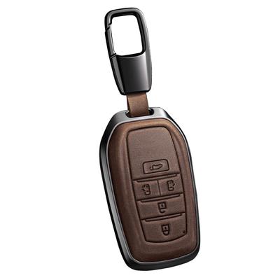 Leather Key Holder Cover Compatible with Keychain, Noah 90 Series Smart Key, Noah Voxy