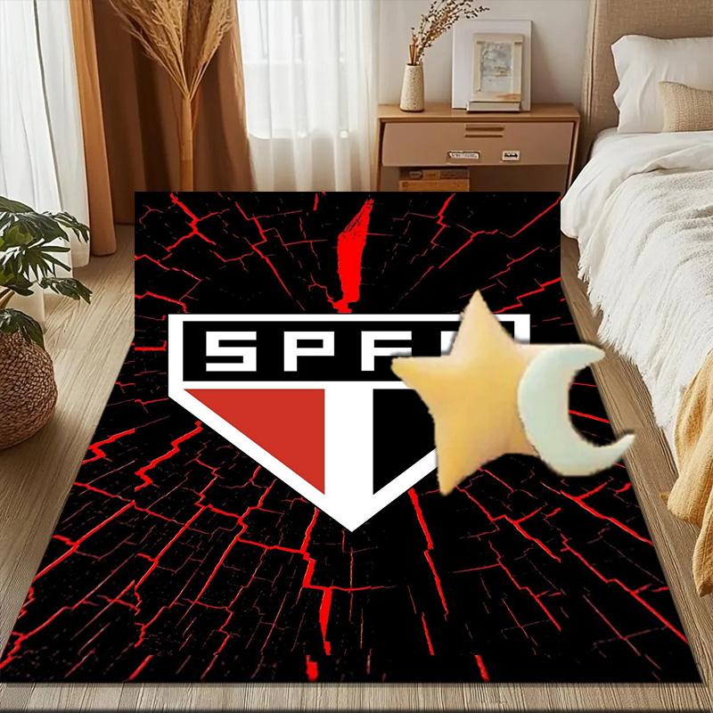 Pau-lo Fc Emblem Printed Office Carpet Chair Cushion Entryway Rug, Rugs for Living Room, Bedroom Christmas gifts