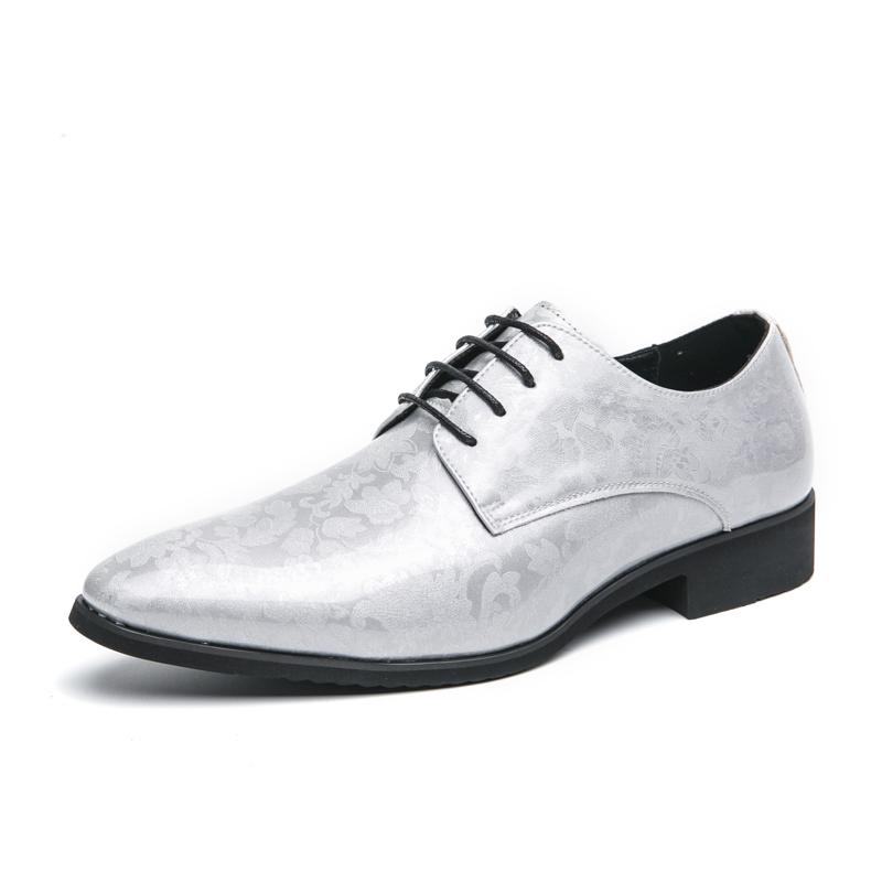 

Office Men Dress Shoes Floral Pattern Men Formal Shoes Leather Luxury Fashion Groom Wedding Shoes Men Oxford Shoes Dress 38-48 38