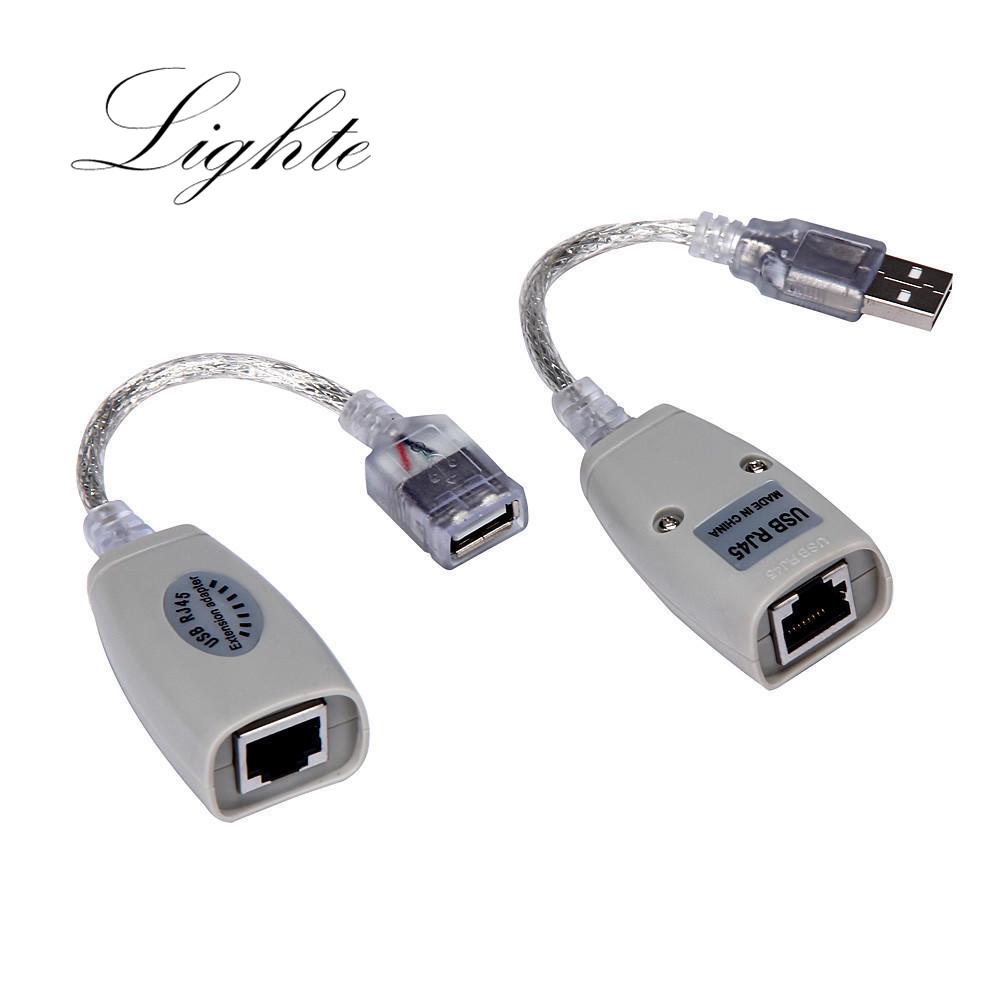 USB Extension Ethernet RJ45 Cat5e//6 Cable LAN Adapter Extender Over Repeater RF