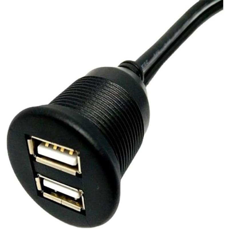 Adattatore presa di installazione jack USB doppio 1M 2M cavo di collegamento estensione auto