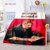 Rock Legend Johnny Halliday blanket Home Decor sofa blanket Digital printing Machine washable bedroom