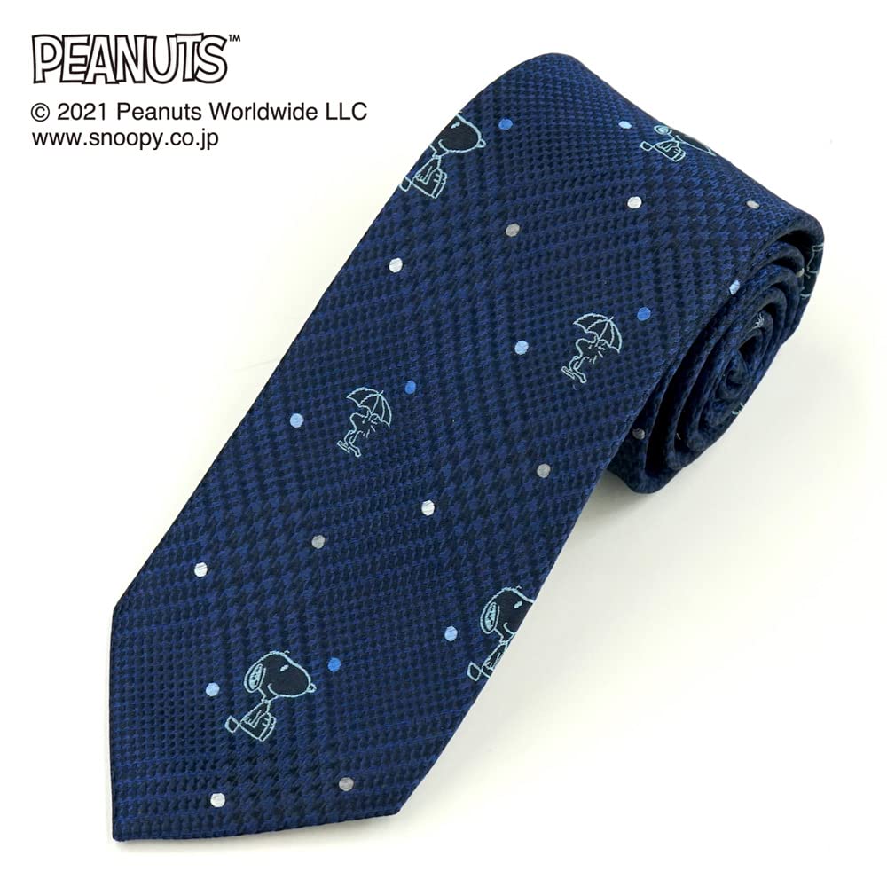 Peanuts Snoopy Tie PN914458 Navy Blue SNOOPY Business Brand Tie Gift