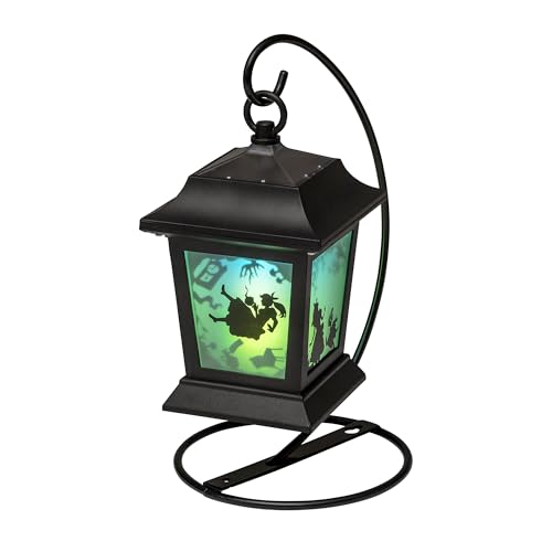 Takasho Solar Light Outdoor Alice Silhouette Lantern Black Garden Light Outdoor Indirect Lighting Waterproof Alice in Wonderland Resin/Glass/Steel TA-