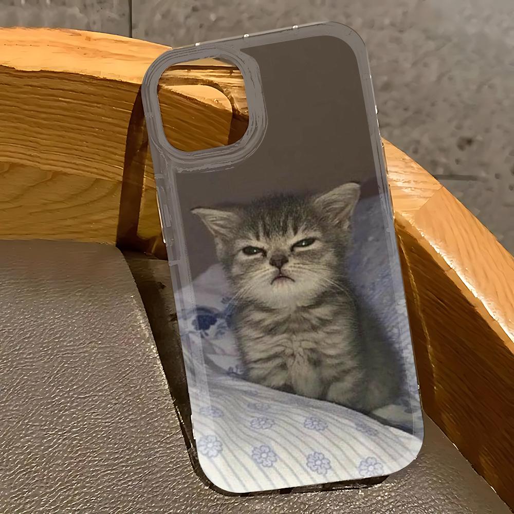 

Cute Funny Cat Meme Phone Case for Samsung Galaxy S25 S24 S23 S22 S21 S20 S10 Note20 Note10 FE Ultra Plus 4G 5G Clear Back Cover Samsung S10 5G