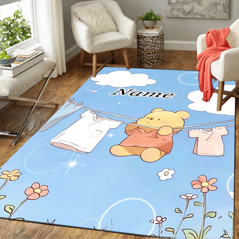 Custom 1Pc Piglet'S Butterflies Adventure Rug Office Carpet Indoor Outdoor Entrance Doormat Nonslip Soft And Comfortable Living Room D916359