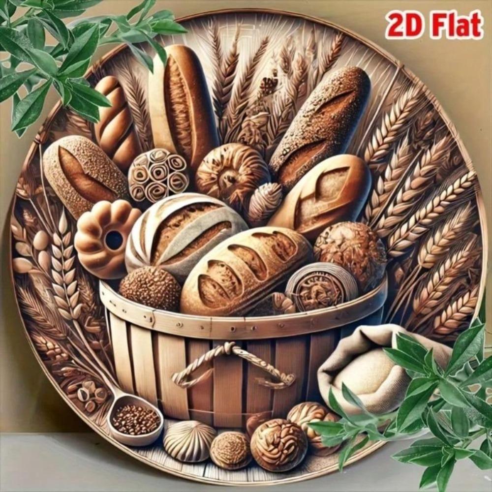 Vintage Metal Farmhouse Round Wall Art Kitchen Decor Home Decor