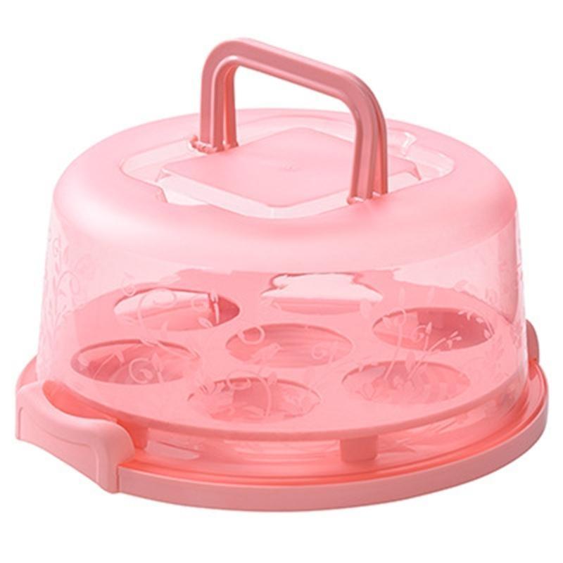 Durable Cake Container Portable Cake Holder for Camping and Outdoor Activities