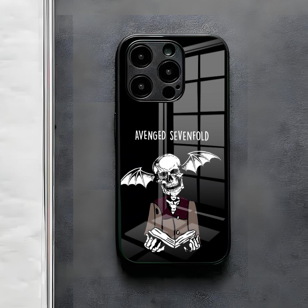 

A-Avenged Sevenfold Phone Case For IPhone 17 Air 16 E Pro Max 15 14 13 Mini 12 Pro 11 Max Plus Black Glass Cover iPhone17