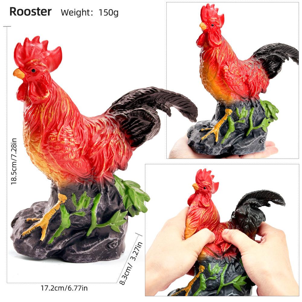 "1-9 inch Plastic Animal & Dinosaur Model Toy Set"