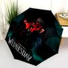 Wednesday Dark Legacy Folding Umbrella 8 Paraphenoid Bones Suitable For All Seasons Umbrella Three Folds Umbrella