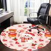 1pc Christmas ornaments Chair Carpet for Office Non Slip, Machine Washable Rug for Office, Room Holiday Decor for Christmas, Birthday Polyester