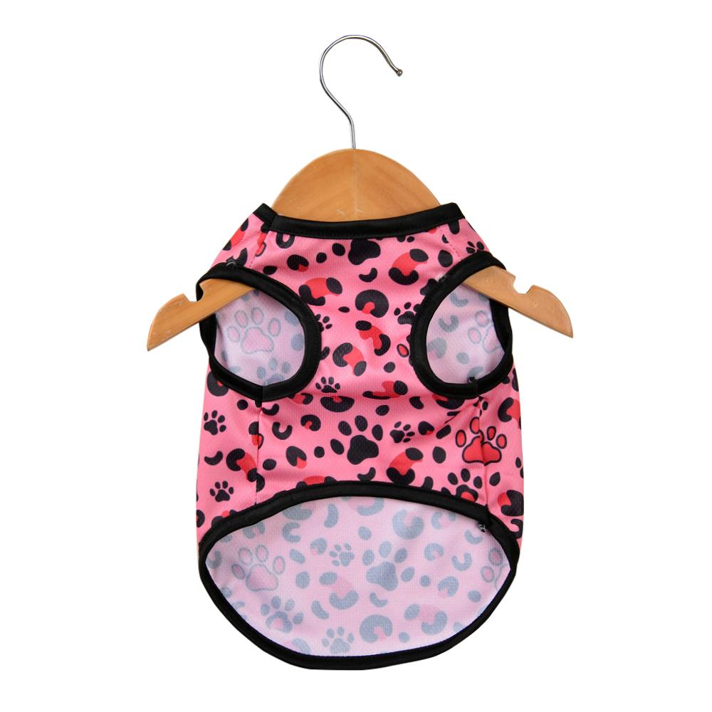 Summer Cat Clothes Leopard Print Pet Vest For Small Cats Dog Mesh Breathable Puppy Kitten T-shirt Outfits French Bulldog Schnauzer Clothing