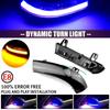 LED Dual-Color Flowing Rearview Mirror Turn Signals for VW Golf, Jetta, Passat, Sharan