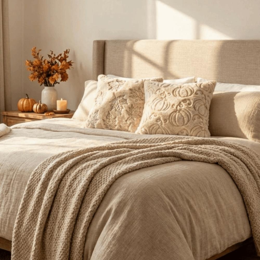 Pumpkin Pattern Cushion Covers Embroidered Decorative Pillowslip Pillowcases Office Decoration