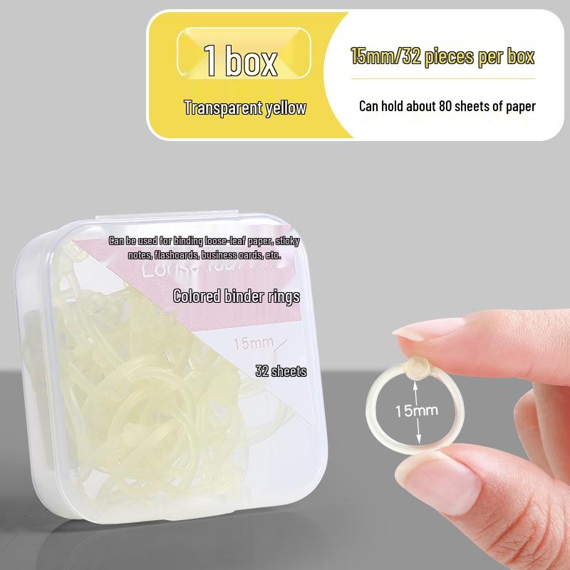 Plastic Openable Loose-Leaf Binder Ring Clip