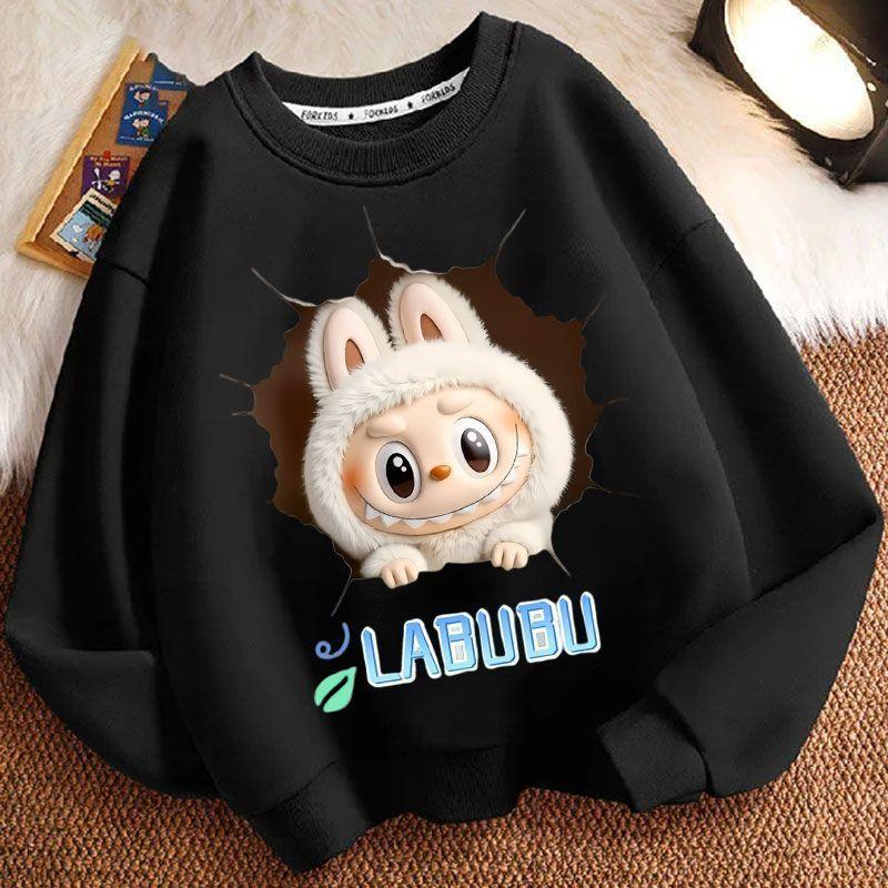 Children's Fashion Sweatshirts for Spring and Autumn, Long-sleeved Loose Sweatshirts for Boys and Girls
