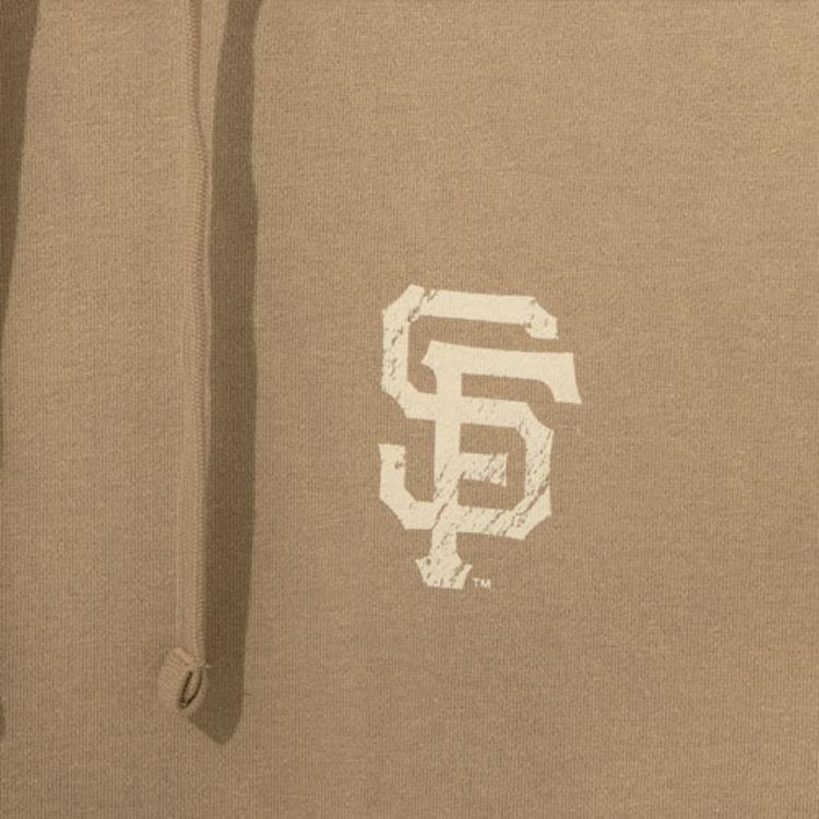 New Era Back Print Logo Pullover American Sweatshirt Unisex Sweatshirt Light-Brown 13276322