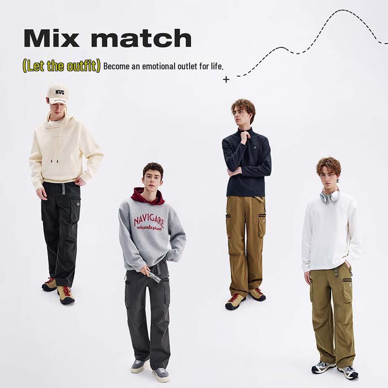 Navigare Autumn/Winter Warm Loose Casual Wide-Leg Pants