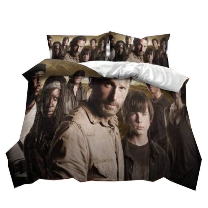 Dead Walking The Series Printed Duvet Cover Pillowcase Bedding Three Set Piece