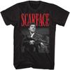 American Classics Scarface 1983 Crime Film Movie Dakkadakka Black 2-Sided Adult T-Shirt Tee