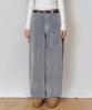 Deketeuumeon [Velvet Denim]Velvet Wide Jeans Dcwpt018Fogblue