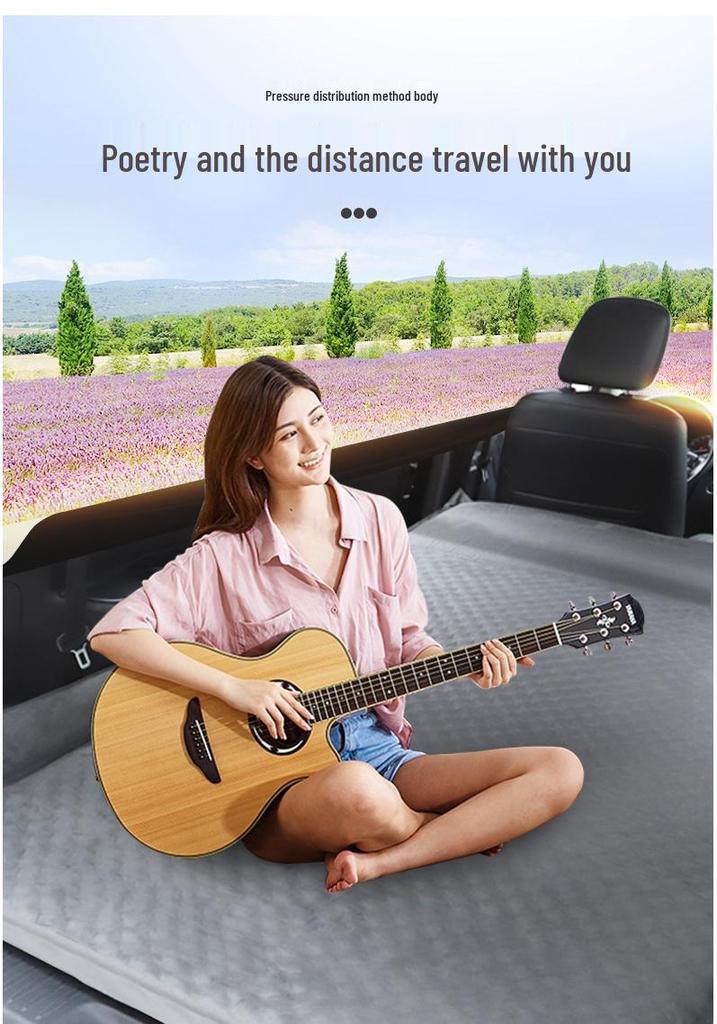 Automatic Inflatable Car Mattress for Rear Seat and SUV Trunk